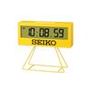Seiko Clock Alarm Clock, Digital Mini Timer Clock, Yellow, 158 x 176 x 65mm, SQ817Y
