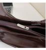 Women's Large Capacity Crossbody Bag - Solid Color PU Shoulder Handbag for Autumn/Winter