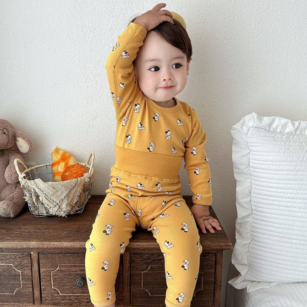 25 New Autumn/Winter Baby High Waist Cotton Underwear Set - Protect Belly Slim Fit Homewear Pants