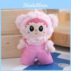 Cute And Colorful Bear Plush Keychain Soft Pp Cotton Stuffed Toy For Bags