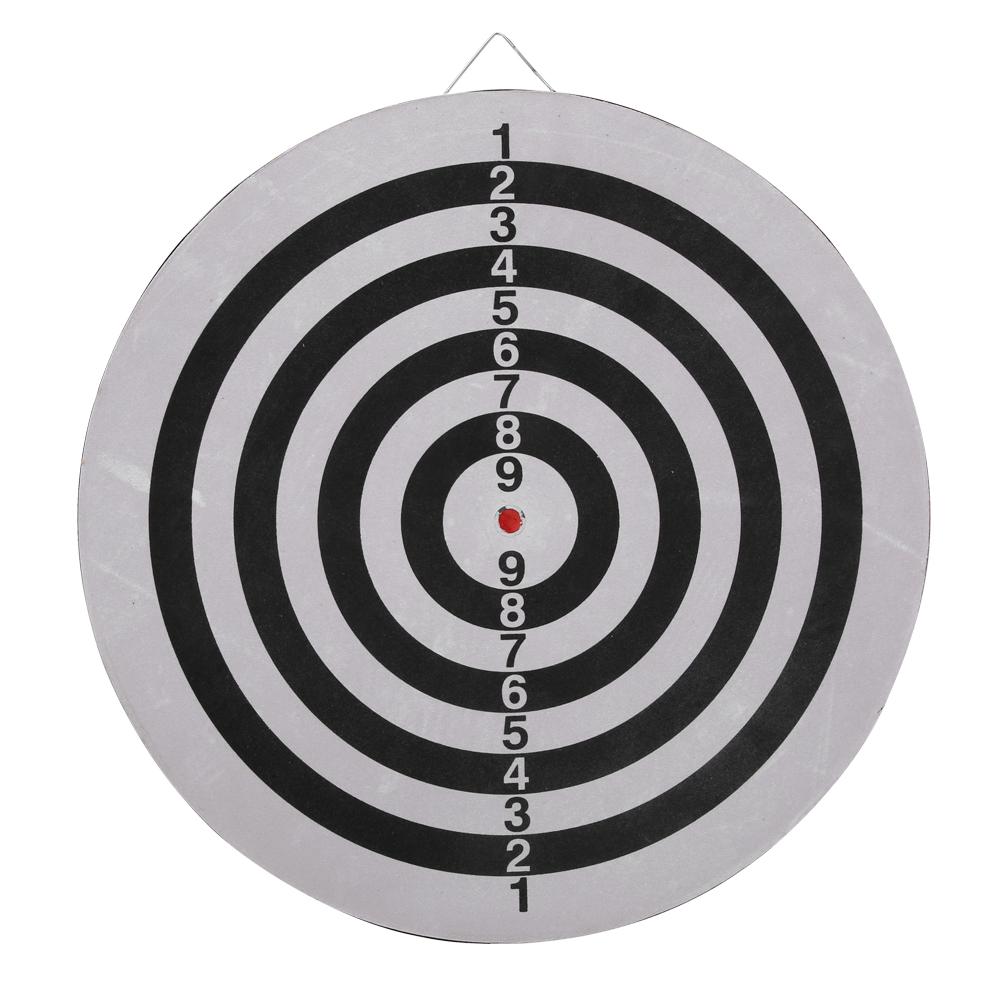 18in Doublefaced Flocking Dart Board Set Students Match Target Metal Pins Accessory