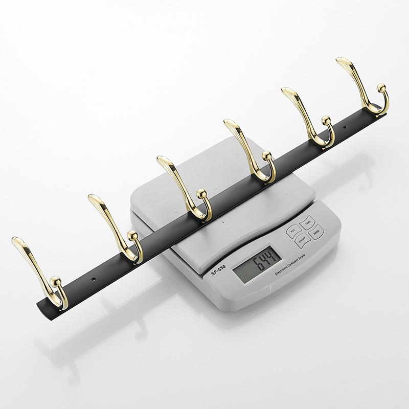 Tuqiu Robe Hook,Clothes Hook,Towel Hanger, Kitchen Hook Black Gold ,Bathroom Hardware,kitchen Hooks Brass Bathroom Accessories