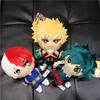 Anime My Hero Academia Izuku Midoriya Katsuki Bakugou Shouto Todoroki Plüschkissen, süßes Anhängerspielzeug, weiche Stoffpuppen, Geschenk