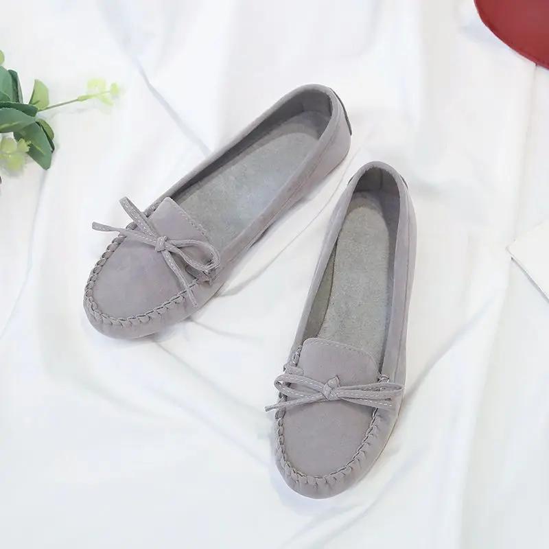Fashion Fashion Women Shoes Slip On Loafers for Ballet Flats Women Suede Casual Sneakers Zapatos Mujer Flat Shoes for Mom Shoes Autumn