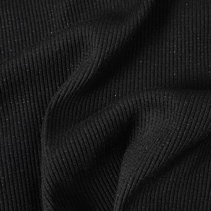 Women's Irregular V-Neck Pleated T-Shirt
