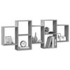 VidaXL Wall Shelf Sonoma Grey 159x18x65 Cm Engineered Wood 853214