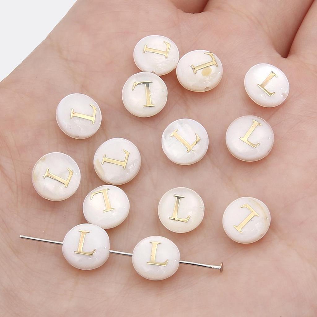 Gold Foil Seashell Beads: DIY Jewelry Making Materials for Bracelets, Necklaces, and Pendants