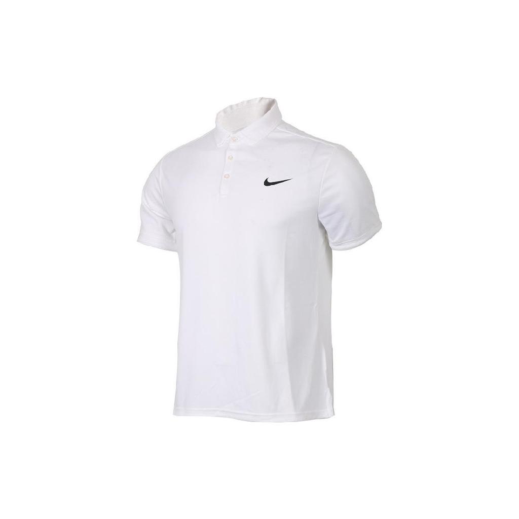Nike Polo Shirts Heren Witte Polokraag Normale Rechte Pasvorm 830850-103