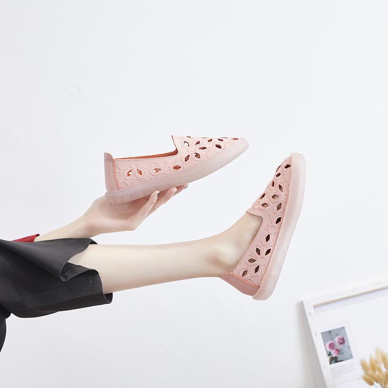 Sommer Damen Mokassins Lederschuhe Fahrkomfort Flats Casual Slip-ons & Espadrilles Schuhe für Mädchen