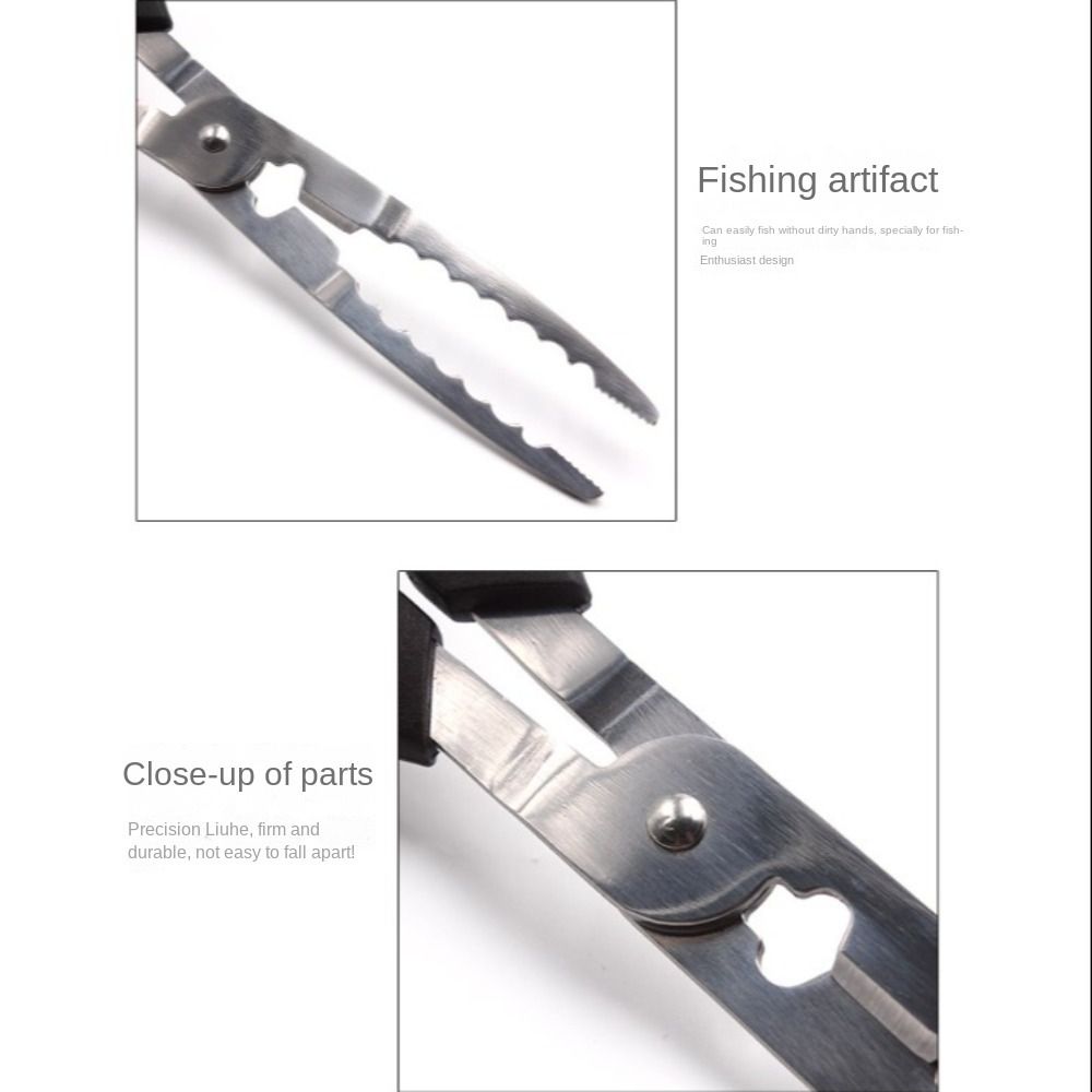Catch Fish Fish Crab Grabbing Clamp Stainless Steel Fishing Tongs Gripper  Fishing Tool