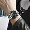 PAGANI DESIGN Watch Made in Japan SEIKO Quartz Movement Daytona Chronograph with Case Waterproof Ceramic Bezel Business Work Dress Watch Stainless