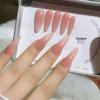 Clear Pale Pink to Moon White Gradient Press-On Nails - Enhances Skin Fairness