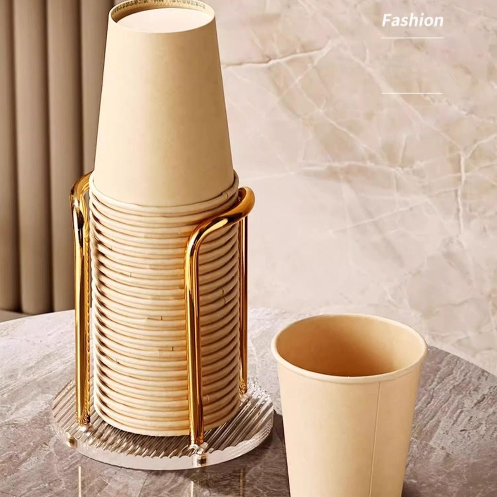 1 Acrylic Disposable Cup Holder Single Perfect for Home, Cafes, Offices and Hotels