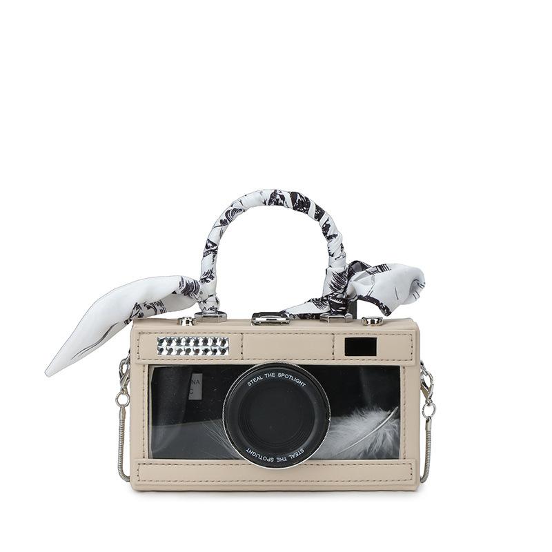 bags personality transparent camera bag 2025 new forest sweet girl foreign versatile hand-held crossbody box bag