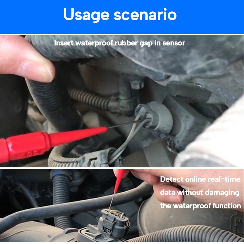 4Pcs Back Probe Test Kits Back Probe Pins for Vehicle Automotive Car Circuit Electrical Diagnostic Testing