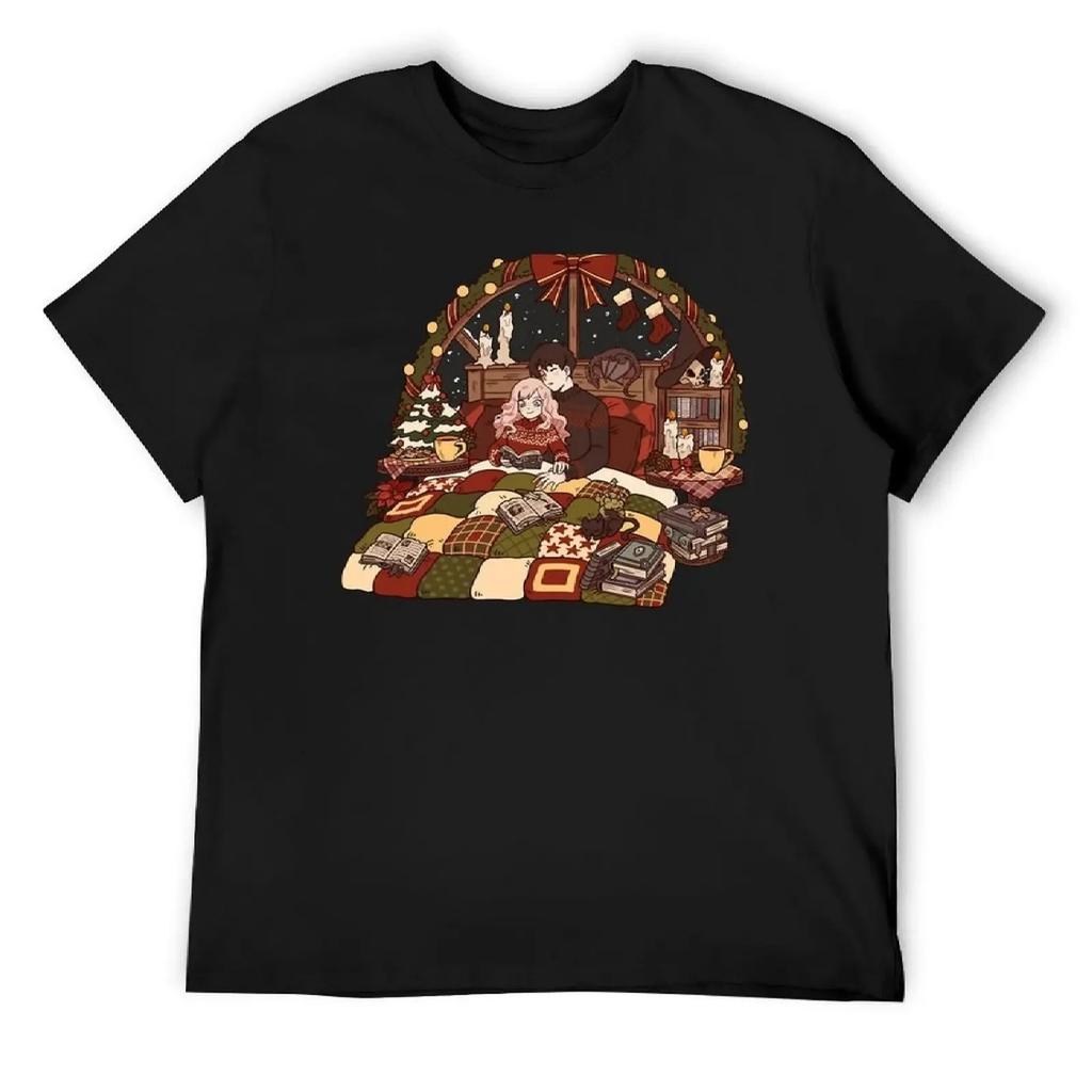 Cozy Christmas T-Shirt anime hippie clothes anime figures Short sleeve tee men