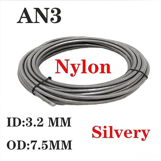 AN3 Motorrad Auto Hydraulischer Bremschlauch Automobil Racing Nylon PTFE Stahlgewebe Kupplung Universell Scheibenbremse Ölleitung 1/8