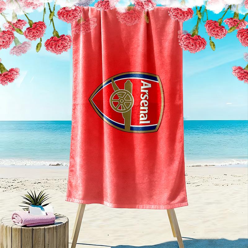 Arsenal Football Club3 Print Beach Towel, Large Soft Quick Dry Towel for Beach Camping Swimming