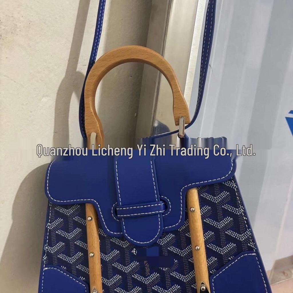 Retro Holzgriff Hundezahn Saigon Umhängetasche - Klassische kleine quadratische Schultertasche für Damen