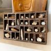 Miniature Trinket Shelf Wooden Miniature Jewelry Stand Crystal Ornament Display Holder Mineral Specimen Storage Rack