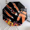 1 PC Automatic Folding Umbrella - Naruto Fire Sage Mode Pattern Portable Foldable Design With 8 Ribs Christmas Birthday Gifts