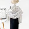 New Shawl Silk Scarf Women's Summer Sunscreen Yarn Scarf Shawl with Organza Long Scarf