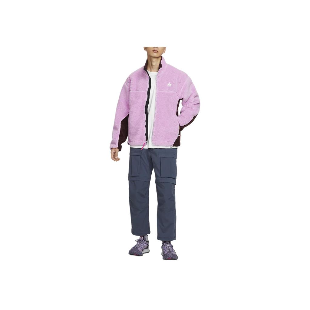 Nike ACG Therma-Fit Adv Letter Embroidery Faux Shearling Stand Collar Comfortable Warm Jacket Men Jackets Bold-Pink FV8654-632