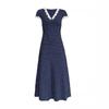 French Retro Popular Polka Dot Dress, New Lace Temperament Summer Dress, Slim and Thin Waist