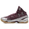 Curry 2 Retro Domaine Unisex Sneakers Red Deep-Red Metallic-Silver 3026052-601