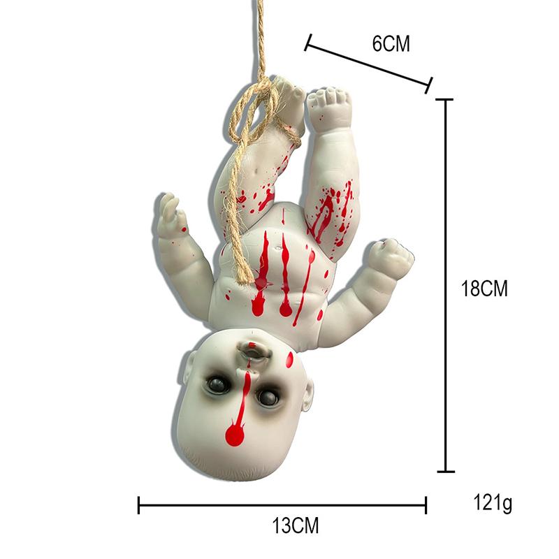 

S/L Baby And Children Props Halloween Christmas Bar Ghost Courtyard Terror Haunted House Props Display Hanging Decoration Doll