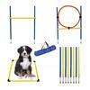 Dog Agility Training Set: Jump Bar, Hoop, Hurdles & Weave Poles