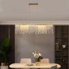 Nordic Round Bedroom Led Chandelier Living Room Restaurant Hotel Cafe Personality Fashion Home Crystal Decorative Lighting