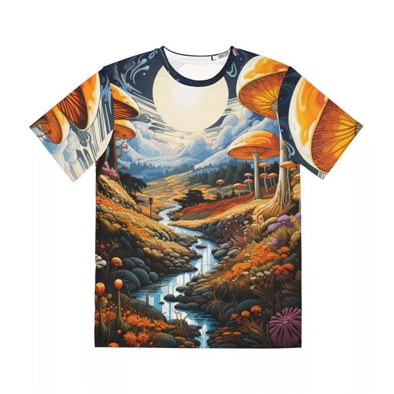 2024 Mushroom T Shirt For Mens Graphic Print Short Sleeve Tops 3D Casual Street Man's T-shirt Oversized Tee Shirt Men Clothing