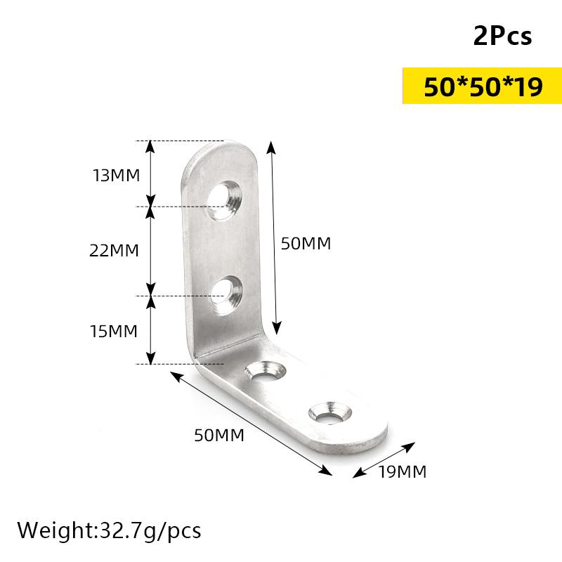 

Меблі з нержавіючої сталі кутовий код 90 градусів під прямим кутом Гардеробний стіл і стілець Фіксований кронштейн Квадратний кутовий праска A6