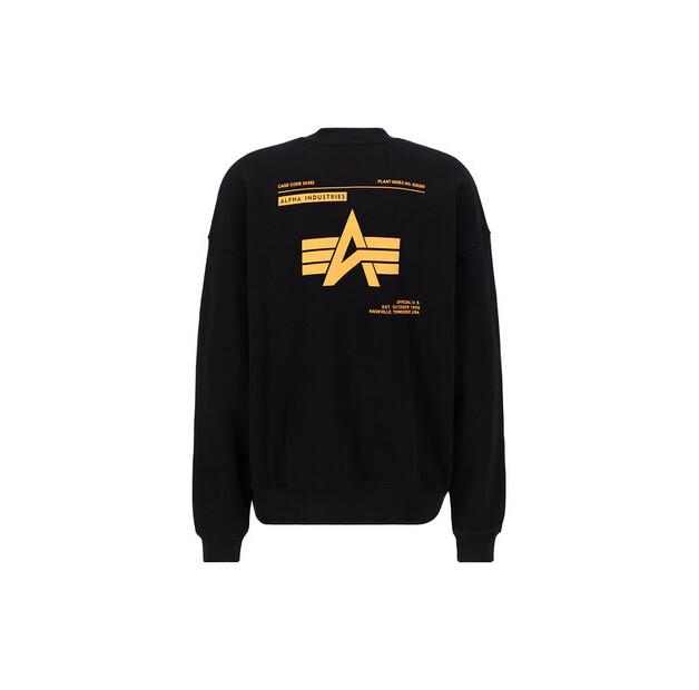 Толстовка Alpha Industries Logo Backprint Sweatshirt EU S