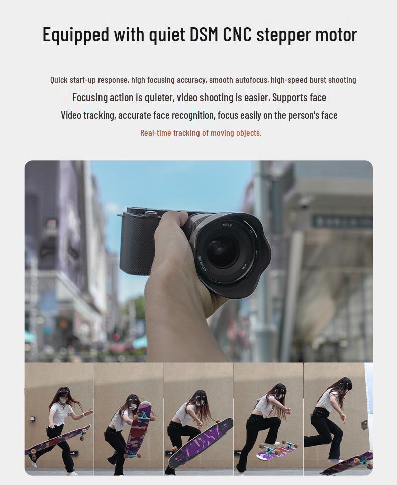 Yongnuo 16mm F1.8 Ultra Wide-Angle Prime Autofocus Lens for Sony E-Mount APS-C Mirrorless Cameras