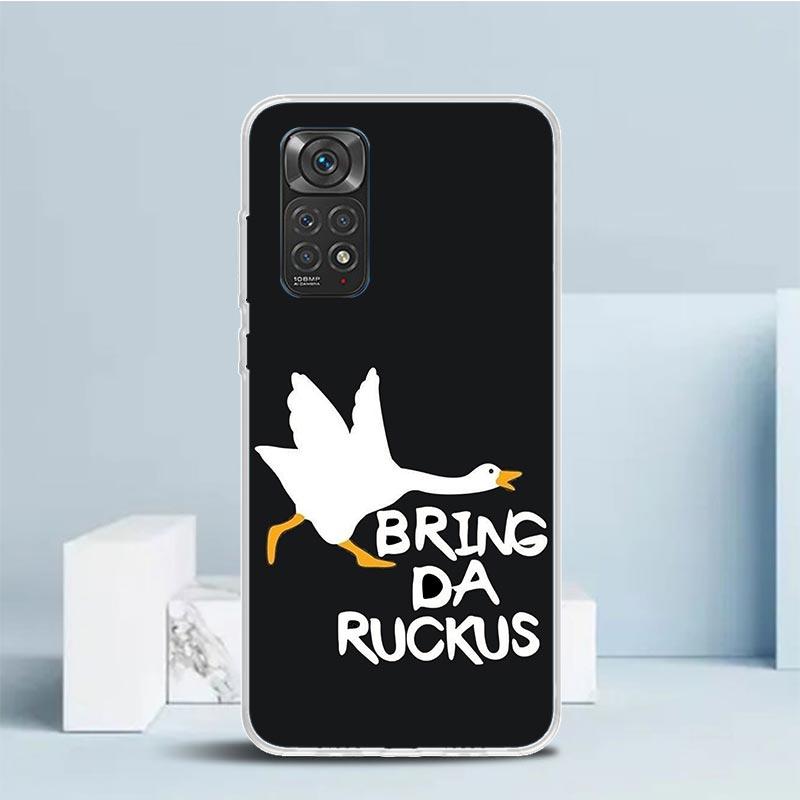 Cartoon Duck Goose Game Silicon Call Phone Case For Xiaomi Redmi Note 14 13 12 12S 11 Pro Plus 11S 10 10S 11T 11E 4G 5G Soft Cov