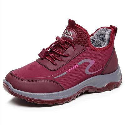 Damen Winter Samtgefütterte Peking Stoffschuhe - Warm, Rutschfest, Weiche Sohle Sportschuhe für Mittelalte und Ältere.
