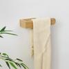Bamboo Wooden Towel Rack, Adhesive Wall-Mounted Bathroom Organizer, No Drill Shelf For Home, Kitchen & Toilet Storage