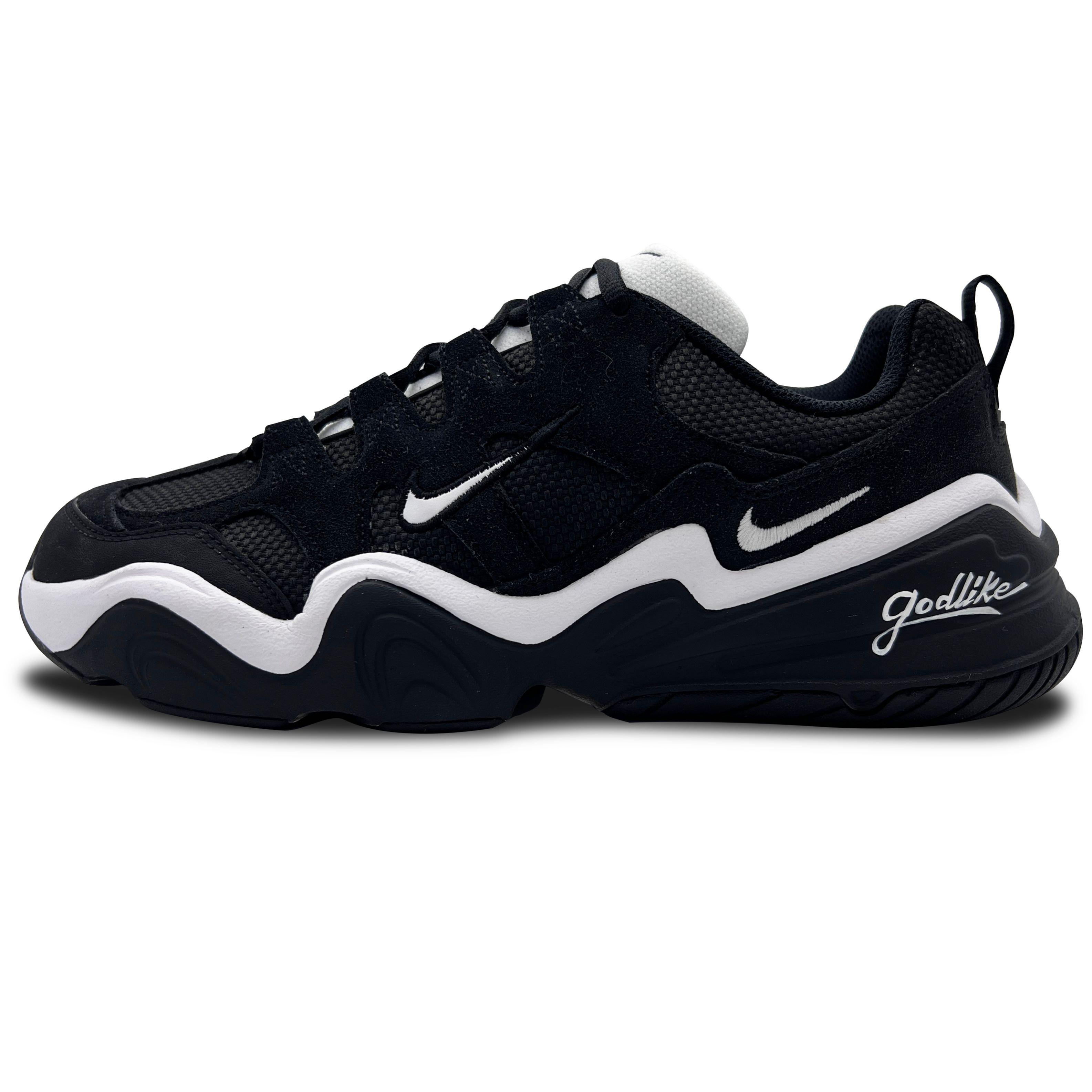 

Nike Tech Hera Erosion Suede Cushioning, Wear Resistant Low top Casual Shoes Unisex Black White FJ9532-101(Team293-) 35.5