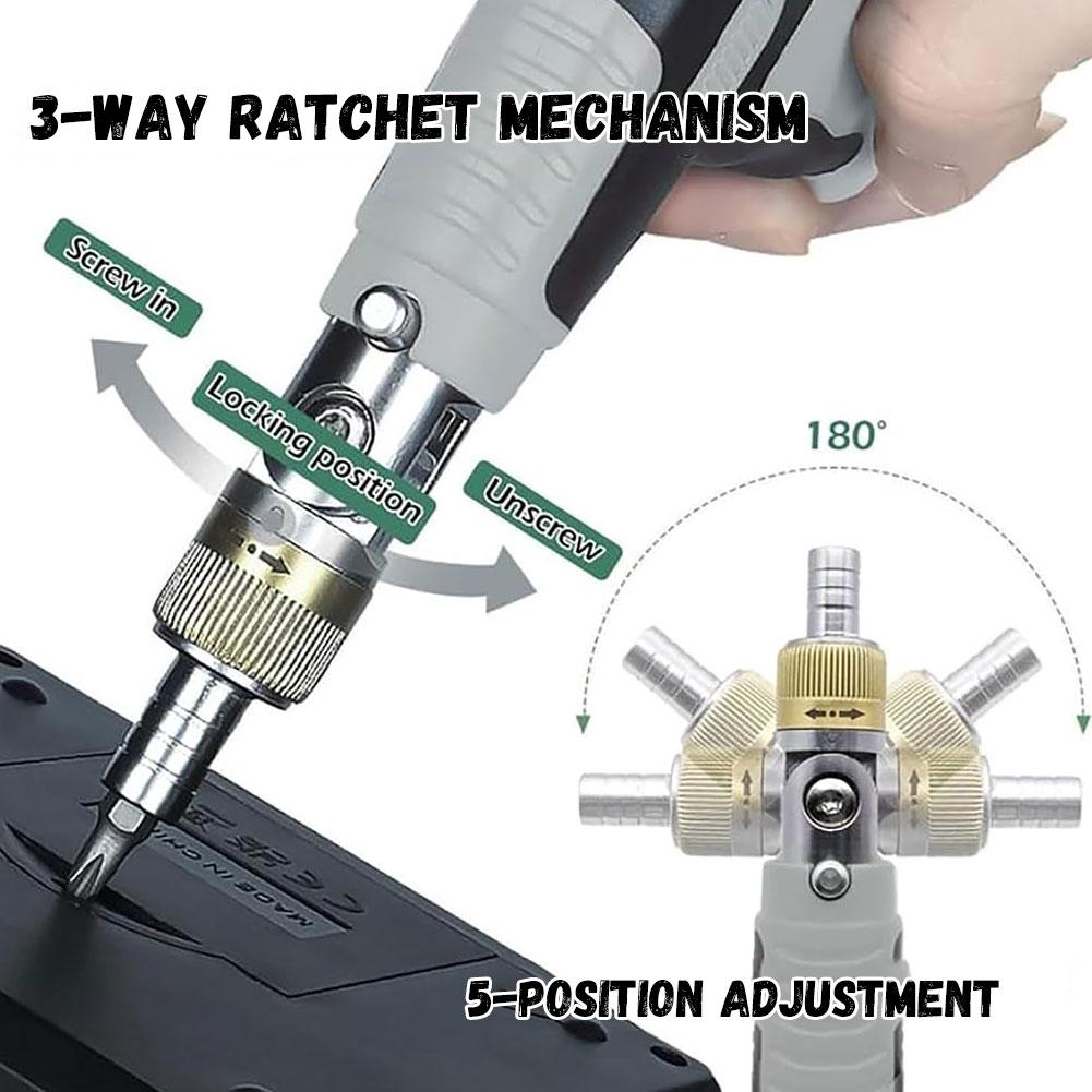 Multifunctional Bit Holder Ratchet Screwdriver With Ratchet And Dual Use Screwdriver Double Headed Mini Screwdriver Extendable