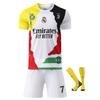 Camisa de Futebol Infantil do Real Madrid Ronaldo 140-150cm Multicor Respirável Secagem Rápida Roupa Esportiva de Treino