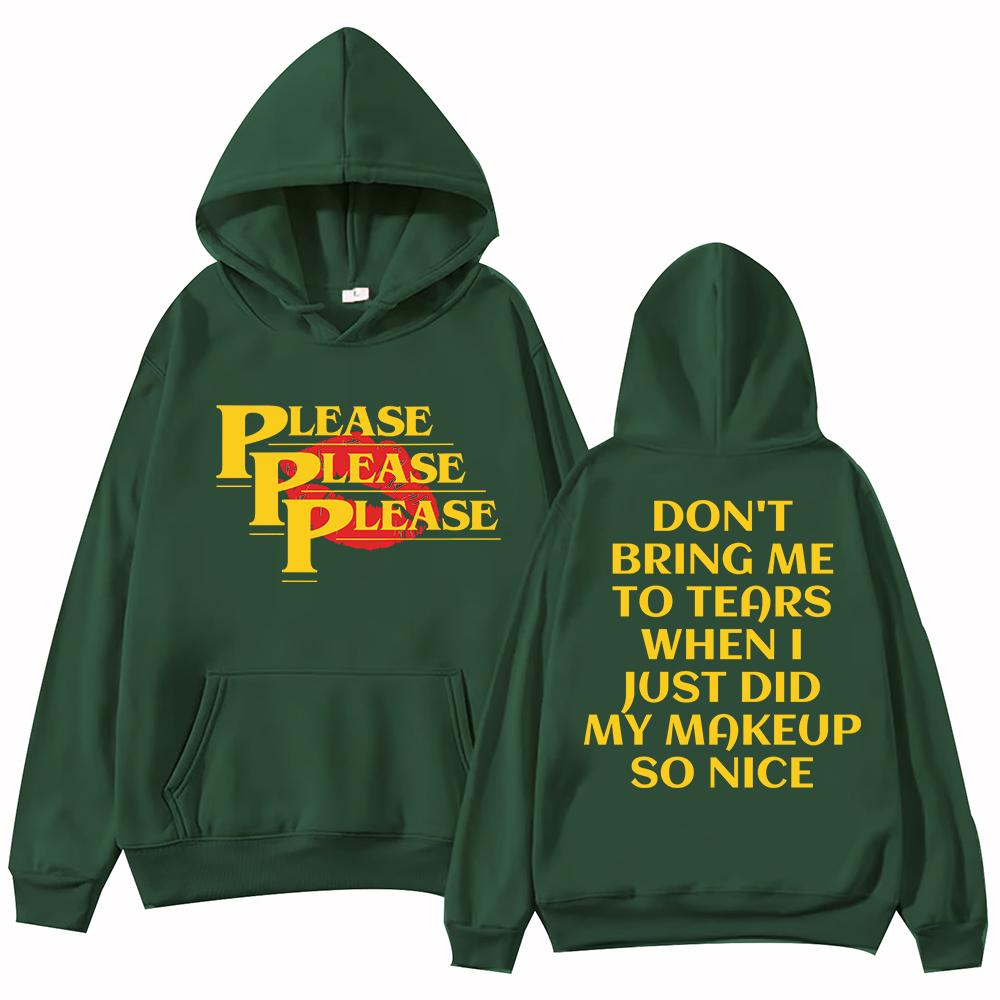 “Please Please Please” Lyrics Sabrina Carpenter Hoodie Harajuku Pullover Tops Sweatshirt Fans Gift Hoodie  Hoodie Bape