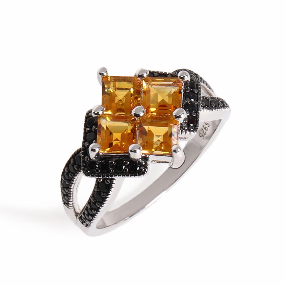 New arrival! unique ring with Natural Garnet gemstones Women's fine jewelry 925 sterling Silver