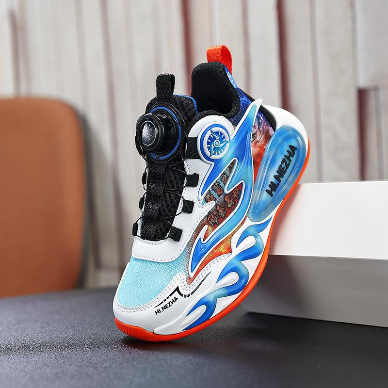 Nezha boys shoes 2025 spring and autumn mesh classmates boys sports shoes middle and older children running shoes children's sports shoes
