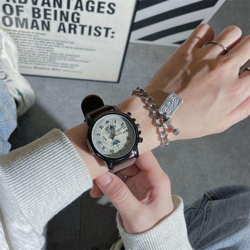 Montre personnalisée premium sense cool pour hommes et femmes, tendance, pour étudiants du premier cycle du secondaire, niche décontractée