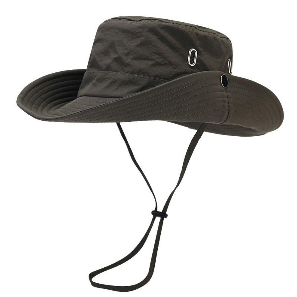 Waterproof Bucket Hat Wide Brim Mountaineering Caps Fashion Fisherman Hat  Outdoor