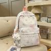 Schoolbagins wind backpack schoolbag cute cloud pendant simple fresh fashion versatile backpack Korean version of campus sweet