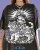 Frog Knight Warrior Toad Armored Cat Steed Comfort Colors® Tshirt, Medieval Fantasy Kingdom Castle Animal Rider Fable Nature Tees