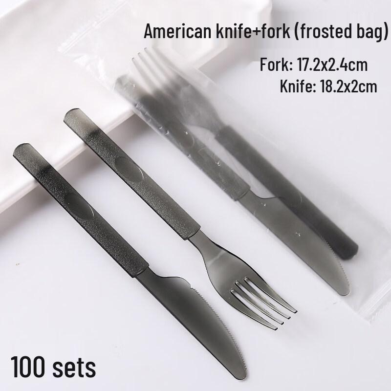 Disposable Plastic Spoon and Fork Set